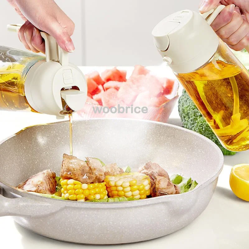 Oil Dispenser Seasoning Accessories Oil Cruet Bottle Oil Spray Kitchen Utensils for Kitchen Barbecue Oils Sprayer Container - Image 3